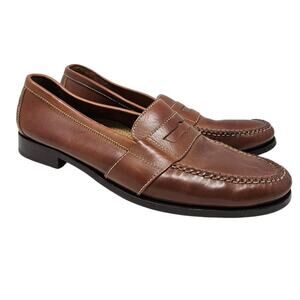 Cole Haan 14 Brown Leather Penny Loafer Career Professional Academia Classic
